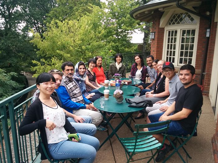 Claudia's farewell lunch at Schenley Park Café (Aug. 27, 2015)